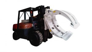 Pinza per rotolo di carta per carrelli elevatori